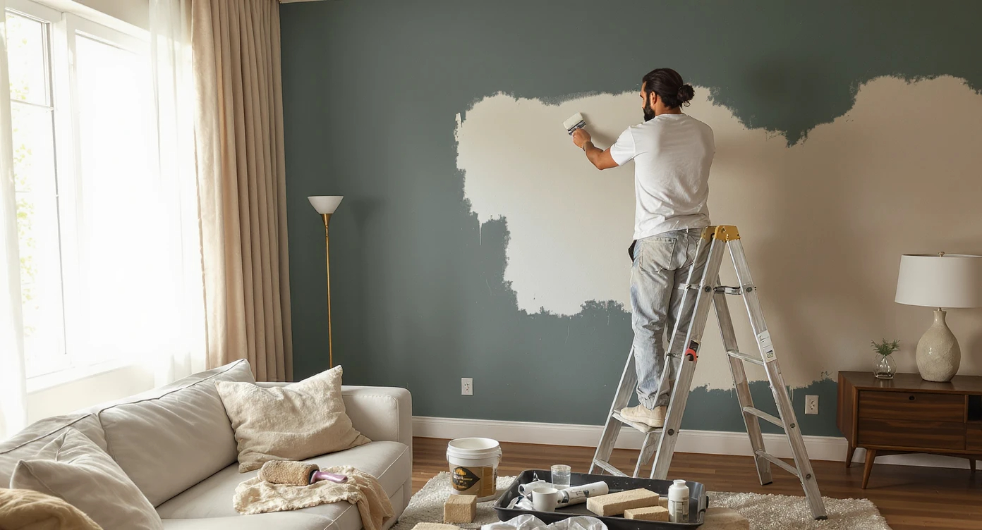 Mi pintura nueva no cubre la de abajo