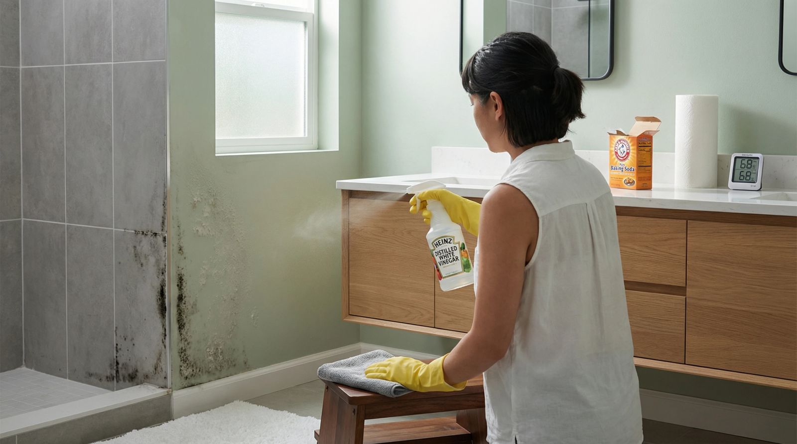 Cómo eliminar el moho negro del baño y evitar su reaparición para siempre