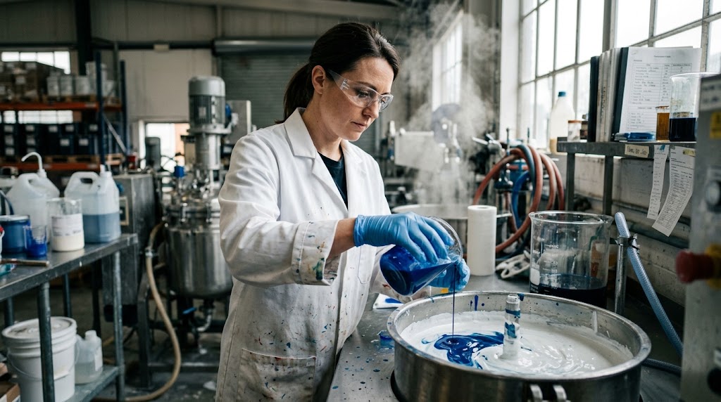 cómo se formula la pintura plástica al agua profesional